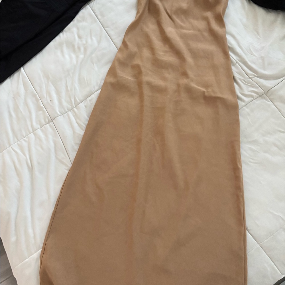 Zara Tan Sleeveless Dress